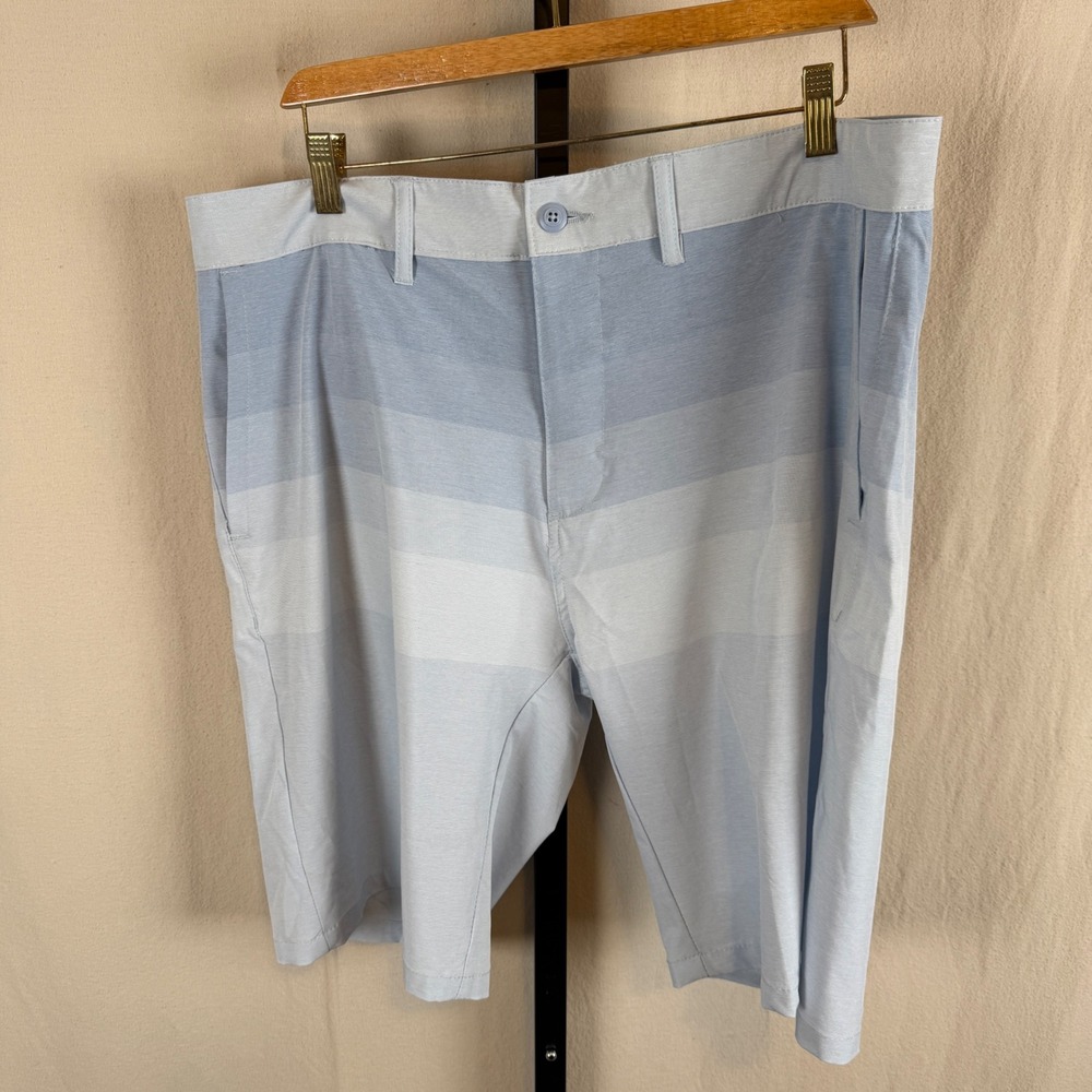 Burnside Mens Hybrid Series Land‎ + Sea Shorts Blue Ombre Stretch Size 38 NWT
